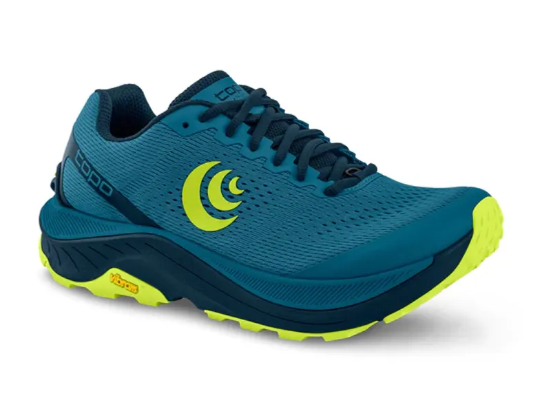 Topo Ultraventure 3 Men's Trail Running Shoe in Blue/Lime-4
